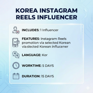 KOREA INSTAGRAM INFLUENCER