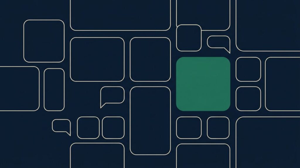 Korean social media platforms illustrated as app tiles