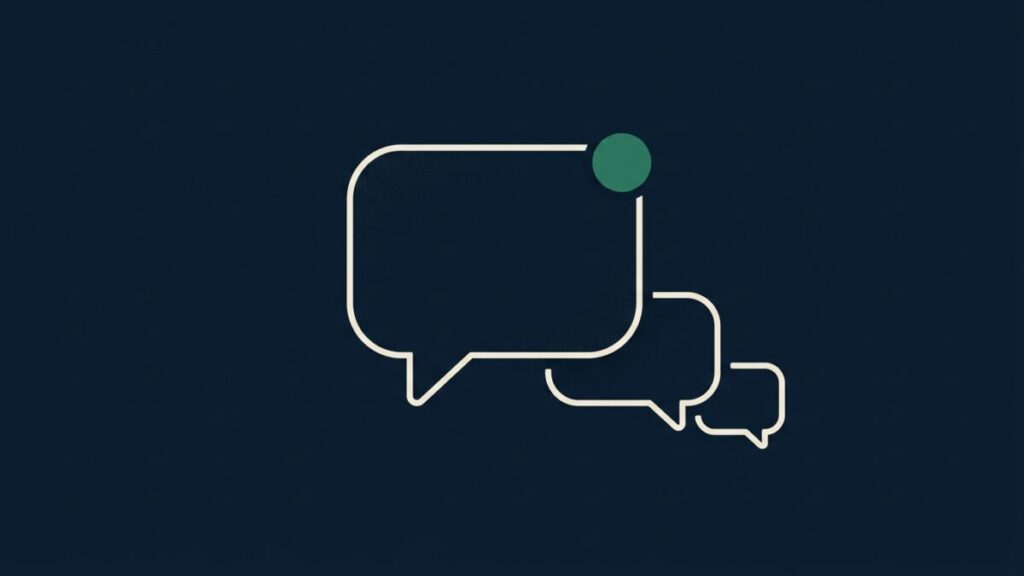 KakaoTalk business messaging illustrated as chat bubble