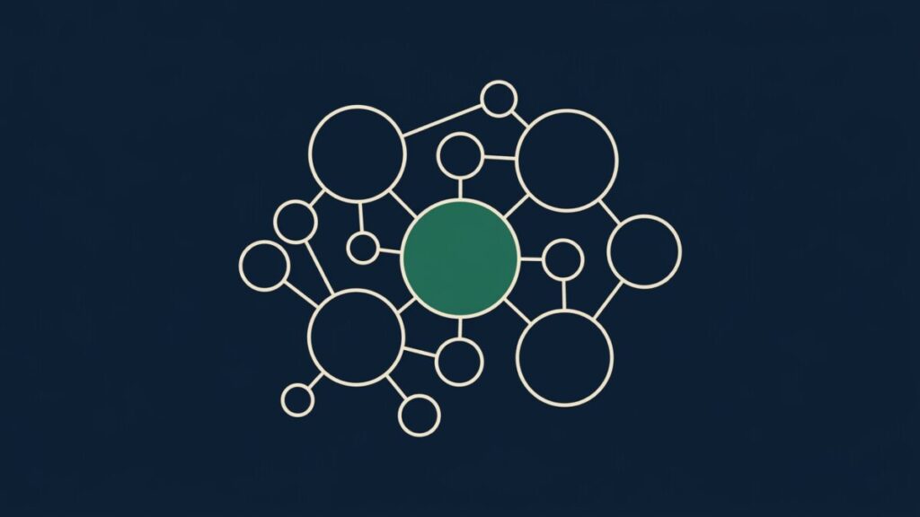 Naver Cafe community network illustrated as connected nodes