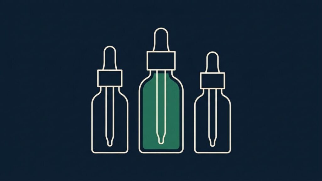 Korean beauty market illustrated as skincare bottles